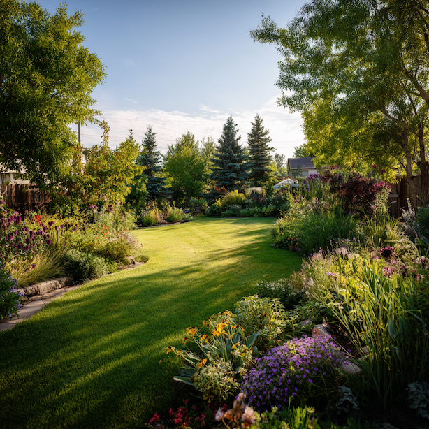 kombinace-travniku-a-kvetinovych-zahonu-v-rodinne-zahrade 